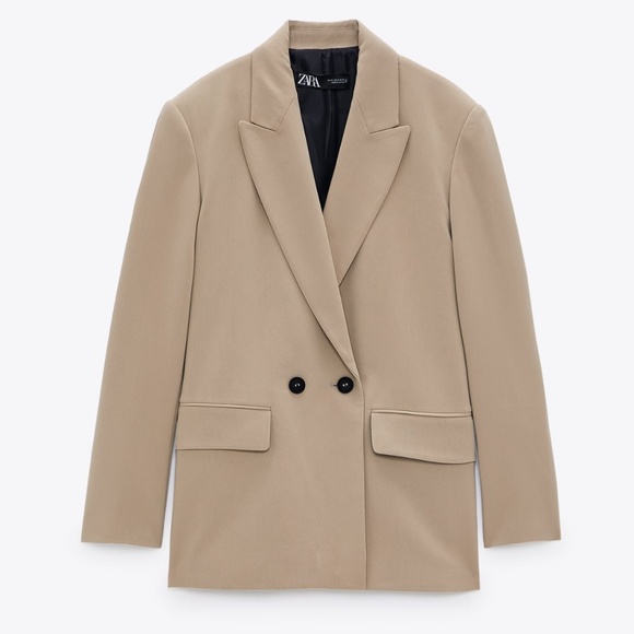 Zara Jackets & Blazers - Zara Oversized Taupe Blazer - Size Small